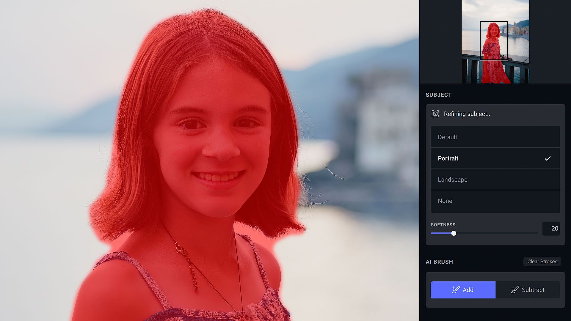 Refining subject detection and masking in Topaz Labs Photo AI