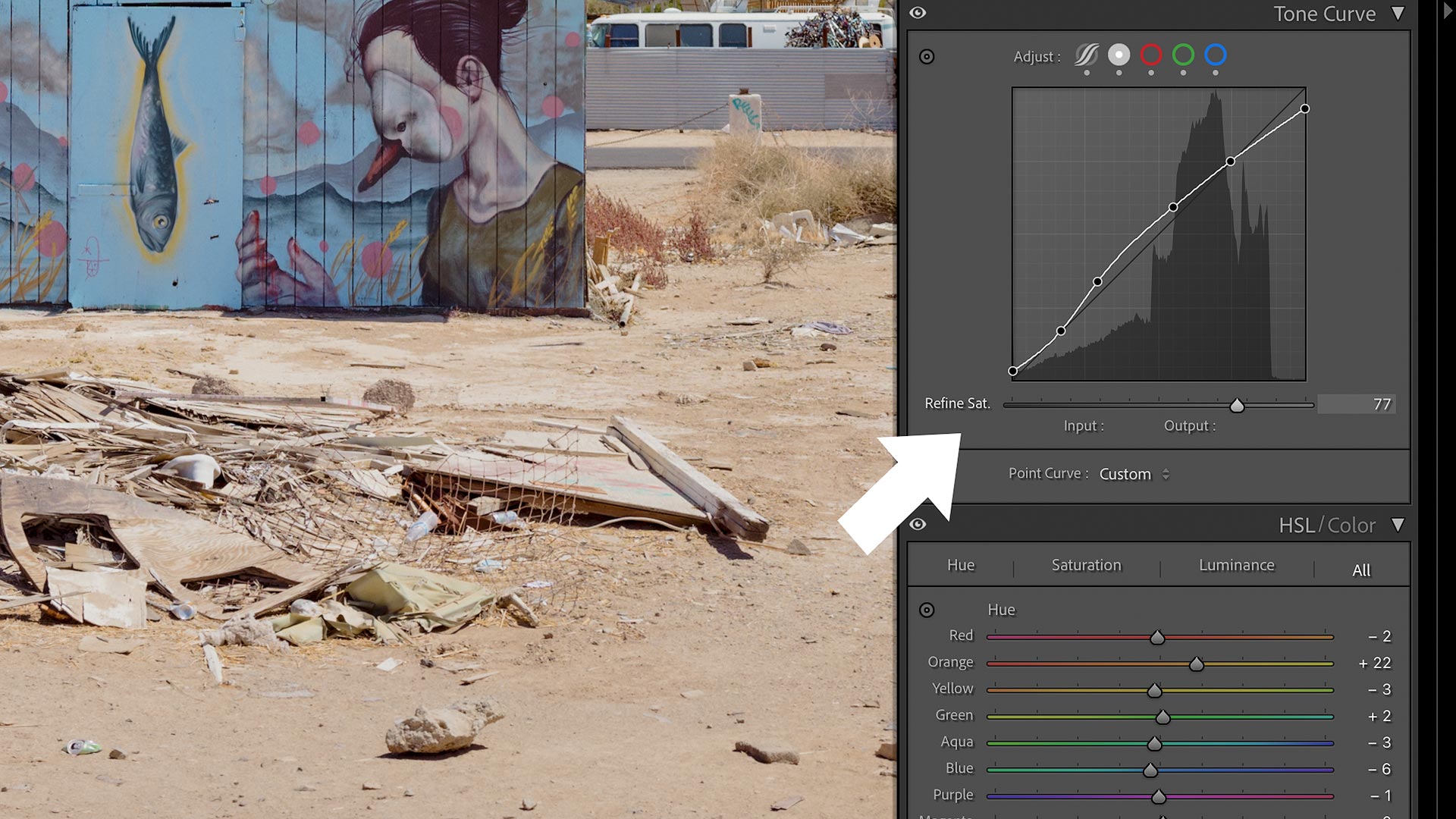 Refine Saturation slider in Adobe Lightroom Classic