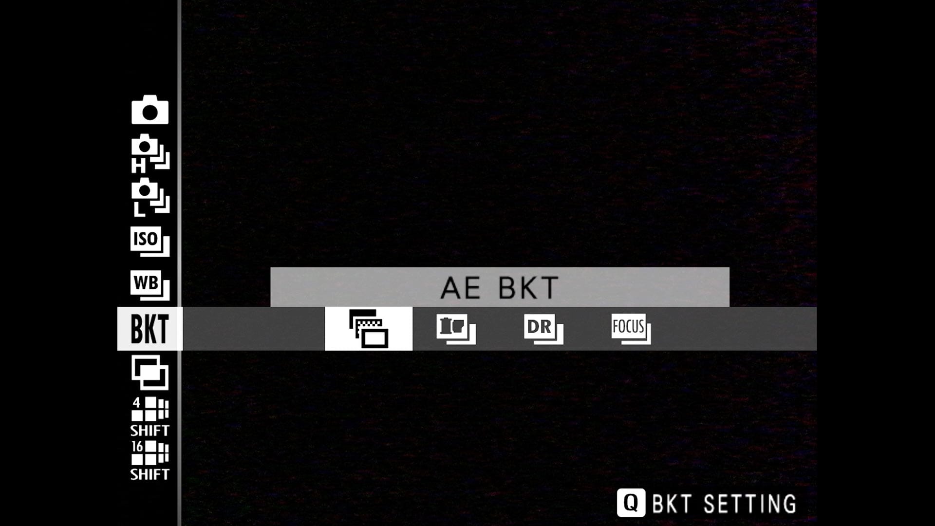 Auto Exposure Bracket drive mode on GFX 100S II