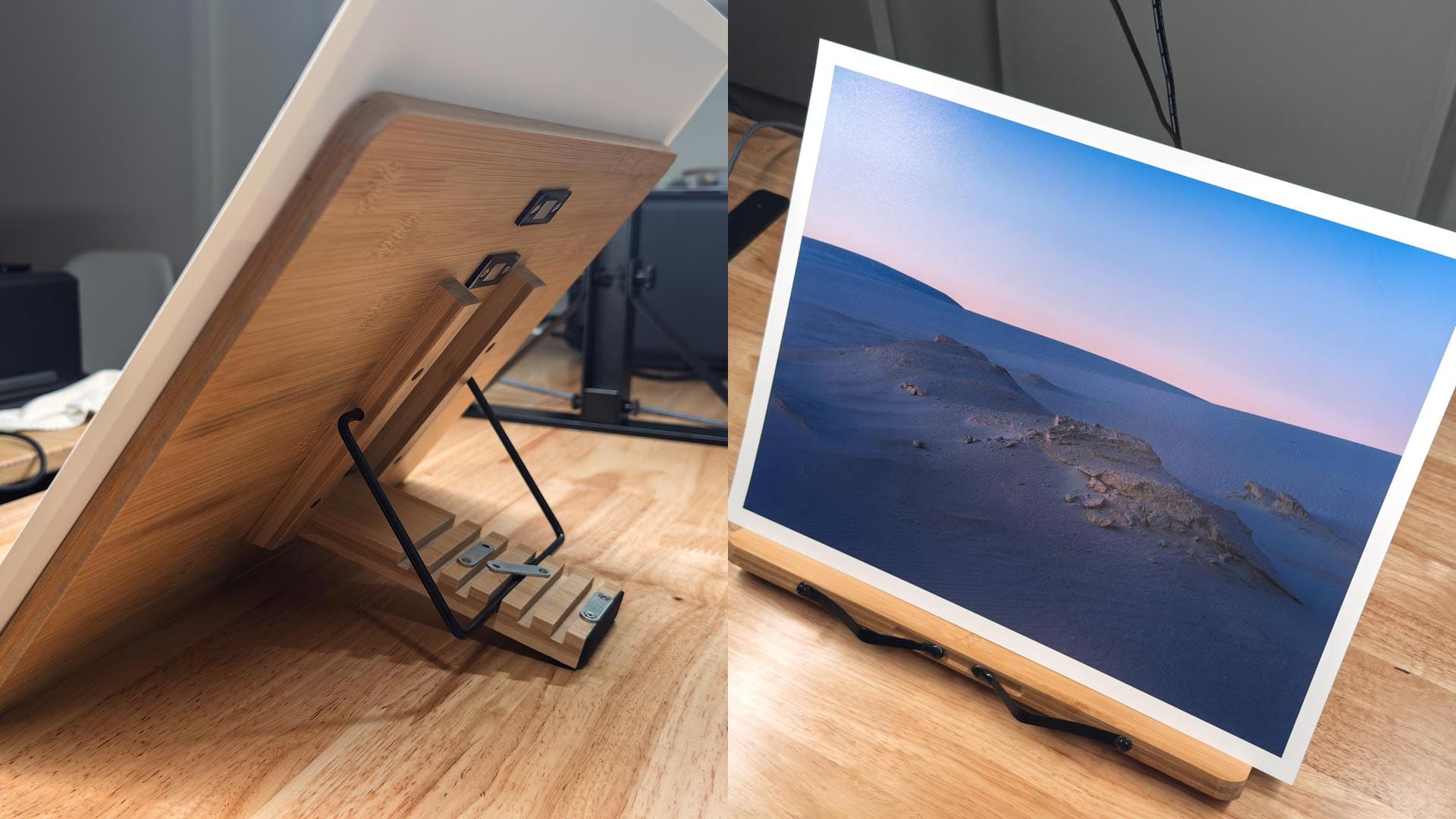 Adding a print viewing stand (book reader)