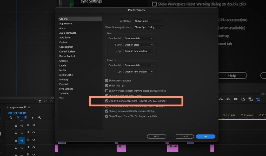 Display Color Management in Adobe Premiere Pro