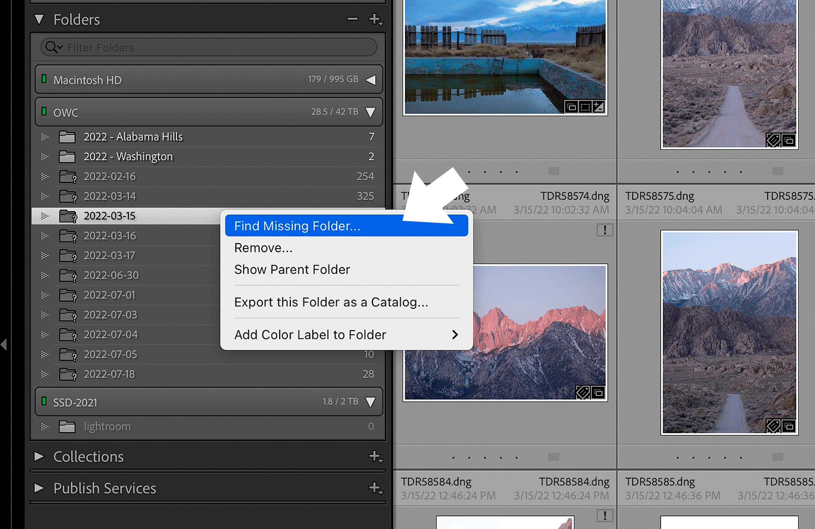 How to move a Lightroom Classic catalog to a different drive