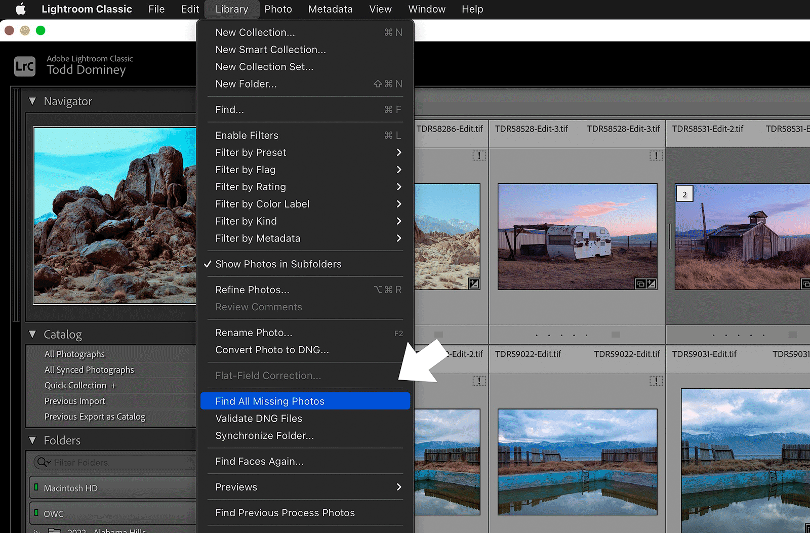 How to move a Lightroom Classic catalog to a different drive