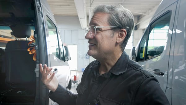 Seeing my new van for the first time
